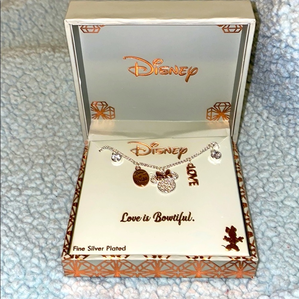 NWT Minnie Mouse necklace, love, Disney, NIB